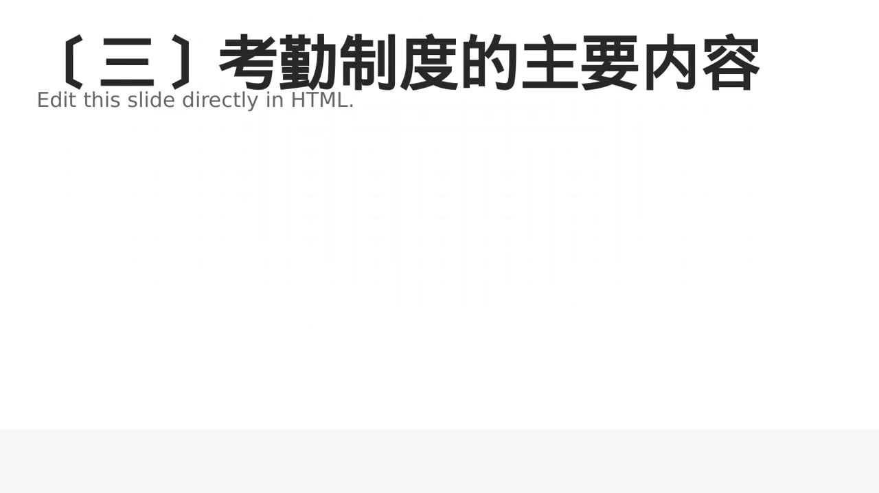 公司考勤管理制度宣讲PPT模板 第4页预览