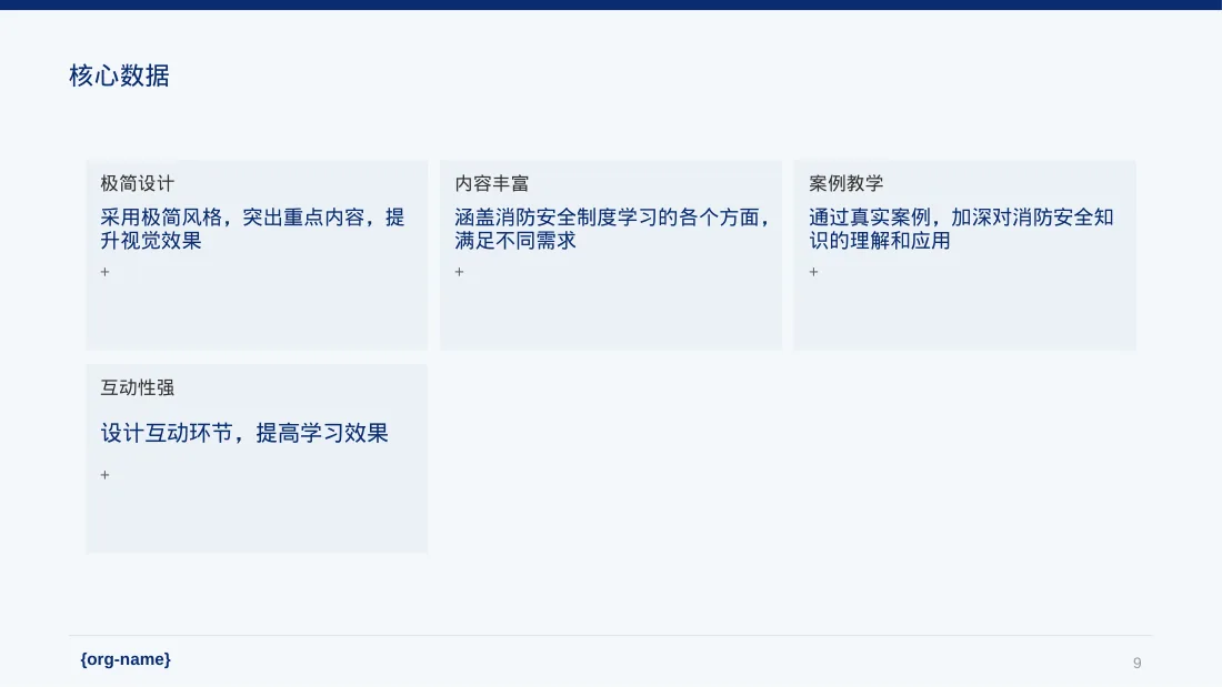 消防安全制度学习课件 PPT模板（黑白极简风）-2-2 第9页预览