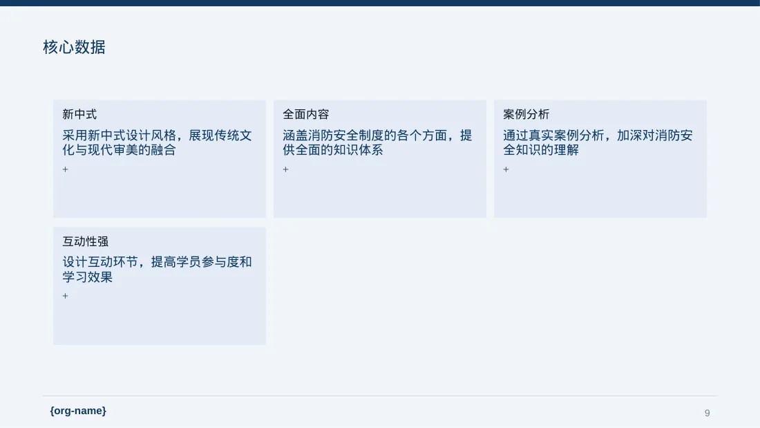 消防安全制度学习课件 PPT模板（新中式）-3-2 第9页预览